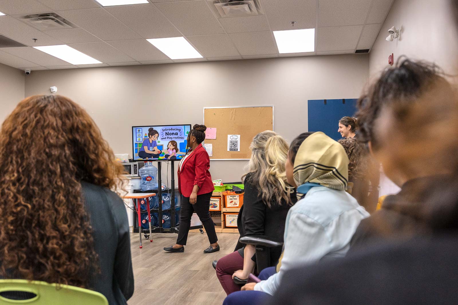 Staff at an AlphaBee training session